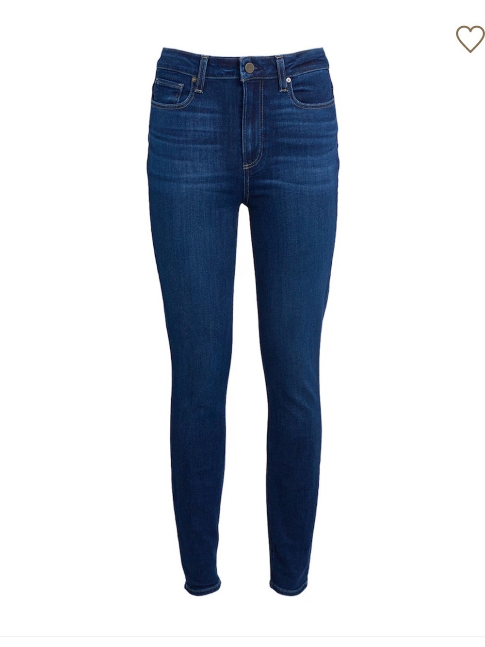 Paige - Margot Dark Blue High-Rise Skinny Jeans